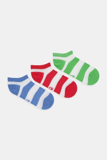 Ponožky United Colors of Benetton 3-pak zelená farba, 6AO507044