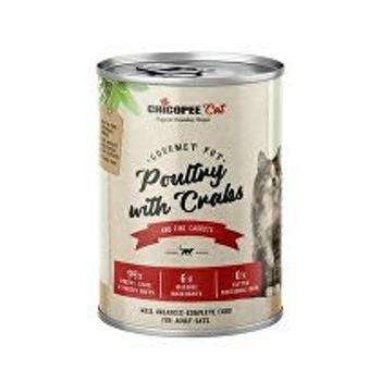 Chicopee Cat konz. Gourmet Pot Poultry+Crabs 400g + Množstevná zľava