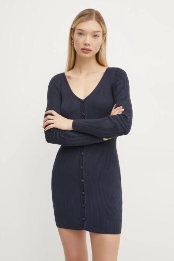 Šaty Abercrombie & Fitch tmavomodrá farba, mini, priliehavá, KI159-5073