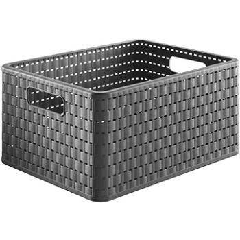 Rotho Úložný box A5 Country 6 L – antracit (1115208853)