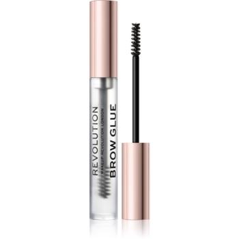 Makeup Revolution Brow Glue transparentný fixačný gél na obočie 3 ml