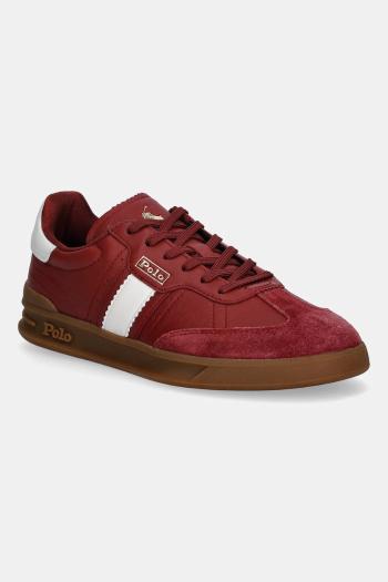 Kožené tenisky Polo Ralph Lauren Htr Aera červená farba, 804956688005
