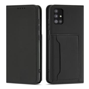 MG Magnet Card knižkové kožené puzdro na Xiaomi Redmi Note 11, čierne