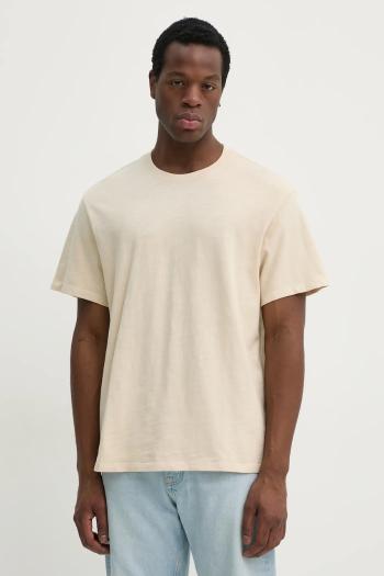 Bavlnené tričko Levi's THE ESSENTIAL TEE pánske, béžová farba, jednofarebné, A3328