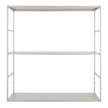 Level szürke fém polcos állvány, 60 x 60 cm - PT LIVING