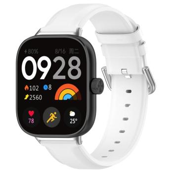 LEATHER Kožený remienok pre Xiaomi Redmi Watch 5 biely