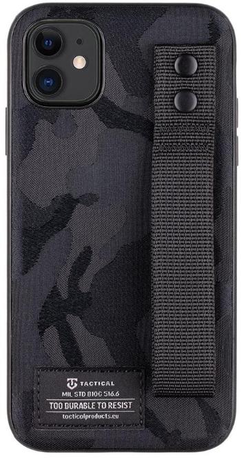 Telefon tok Tactical Camo Troop Drag Strap Kryt pro Apple iPhone 11 Black