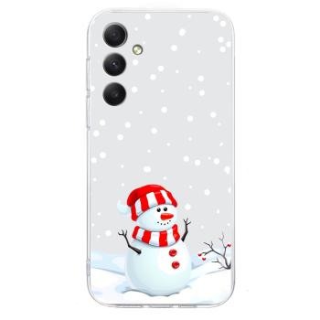 ART CHRISTMAS Ochranný kryt pre Samsung Galaxy A16 / A16 5G SNOWMAN