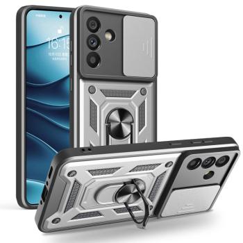 RING CAMERA Kryt s držiakom pre Samsung Galaxy A56 strieborný
