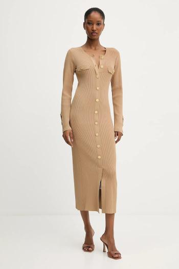 Šaty Karl Lagerfeld zelená farba, midi, priliehavé, A3W13038