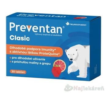 PREVENTAN Clasic JUNIOR podpora imunity pre deti 30 tabliet