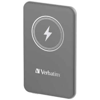 VERBATIM Powerbanka Charge &#39;n&#39; Go, Magnetická, 5000 mAh, USB-C, Sivá