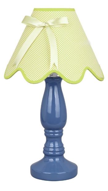 Keramická stolová lampa, modrá a pistáciová, 60W E27, Lola