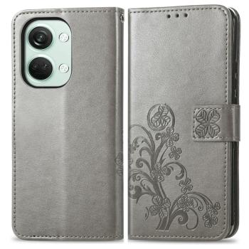 ART FLOWERS Peňaženkový obal pre OnePlus Nord 3 5G šedý