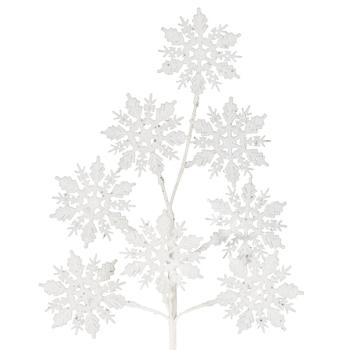 ArtFir Vianočný kvet 22 | biela 75 cm