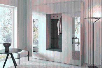 ArtPK Predsieň BIANCO 2 | cashmere so zrkadlom Farba: Trinity 15