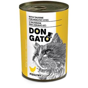 Don Gato Konzerva pre mačky s  hydinovým 415 g (8595237011827)