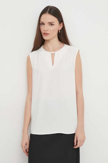 Blúzka Calvin Klein dámska,béžová farba,jednofarebná,K20K207063