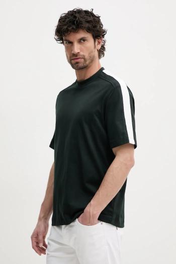 Bavlnené tričko Armani Exchange pánske, zelená farba, s potlačou, XM000322 AF10361