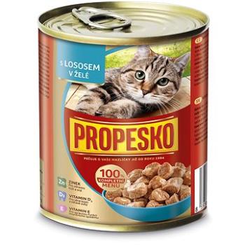 Propesko kúsky mačka losos v želé 830 g (8595606408548)
