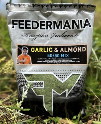 Feedermania krmítková zmes groundbait 50/50 mix 800 g - garlic almond