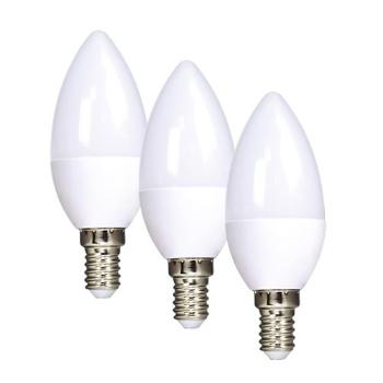 Žiarovka LED E14  6W biela teplá ECOLUX SOLIGHT WZ431-3 3ks