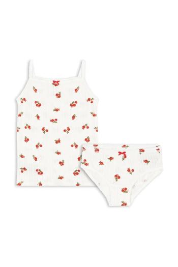 Detská bavlnená súprava Konges Sløjd MINNIE UNDERWEAR GOTS béžová farba, KS102582