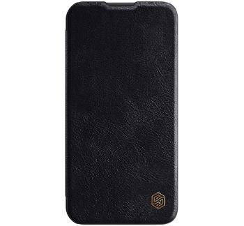 Nillkin Qin Pro Apple iPhone 14 Pro bőr flip tok, fekete
