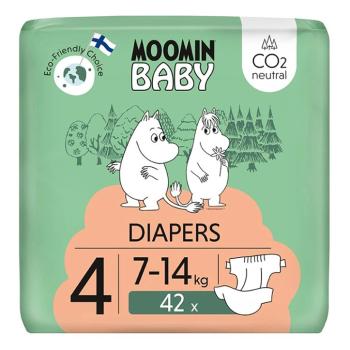 MOOMIN BABY 4 Eko plienky maxi 7–14 kg 42 kusov