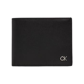 Calvin Klein Jeans  METAL CK BIFOLD 5CC W/COIN K50K512294  Peňaženky Čierna