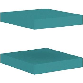 Shumee plávajúce nástenné 2 ks modré 23×23,5×3,8 cm MDF, 326610