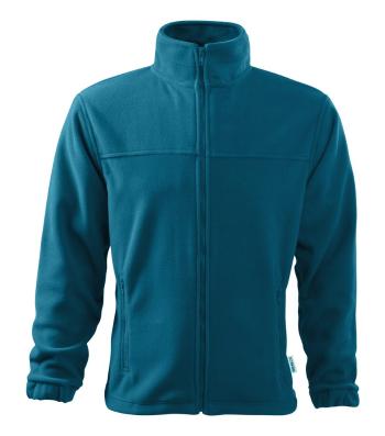 MALFINI Pánska fleecová mikina Jacket - Petrolejová | L
