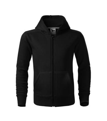 MALFINI Detská mikina Trendy Zipper - Čierna | 158 cm (12 rokov)