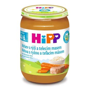 HIPP Mrkva s ryžou a teľacím mäsom BIO 190 g
