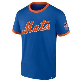 Fanatics Fundamental SS Biblend Ringer Tee New York Mets deep royal/dark orange - XL