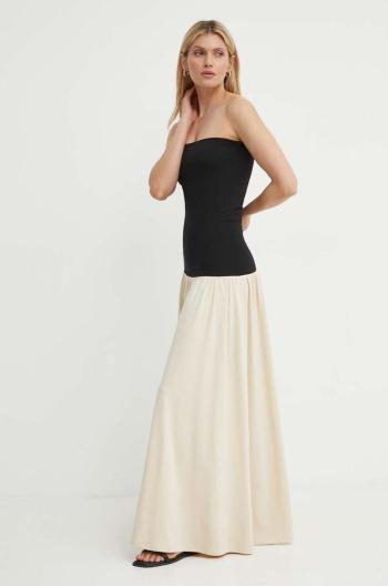 Šaty By Malene Birger MARCIELLA béžová farba, maxi, áčkový strih, Q72460001