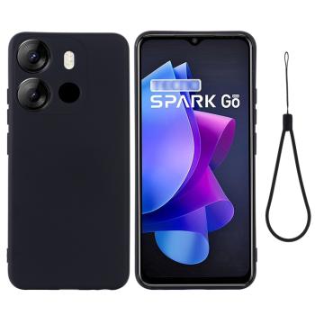 RUBBER Ochranný kryt pre Tecno Spark Go 2023 čierny