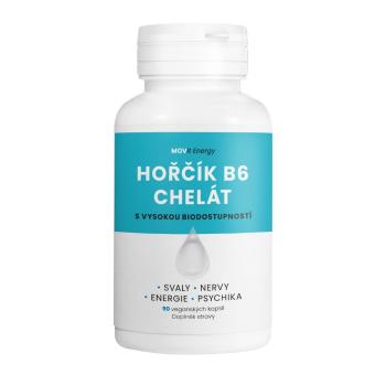 Horčík B6 Chelát 100 mg MOVit Energy 90 kapsúl