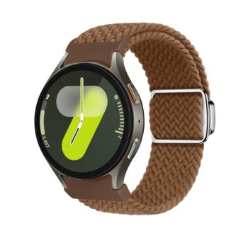 BRAIDED Nylonový remienok pre Samsung Galaxy Watch 7 (40 / 44 mm) BROWN