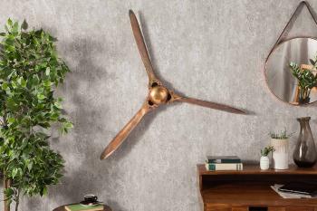 LuxD Nástenná dekorácia Wade 90 cm medená