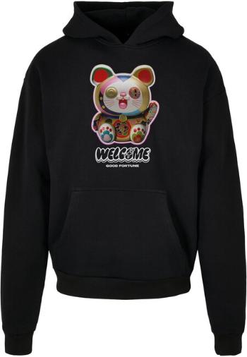 Mr. Tee Welcome Cat Ulrta Heavy Oversize Hoodie black - M