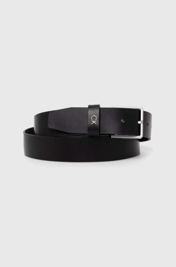 Kožený opasok Calvin Klein pánsky, čierna farba, K50K510083