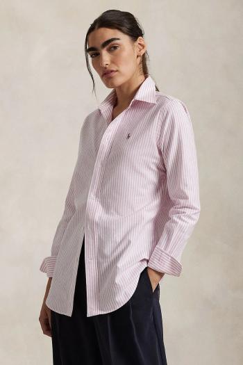 Košeľa Polo Ralph Lauren dámska, regular, s klasickým golierom, 211941508