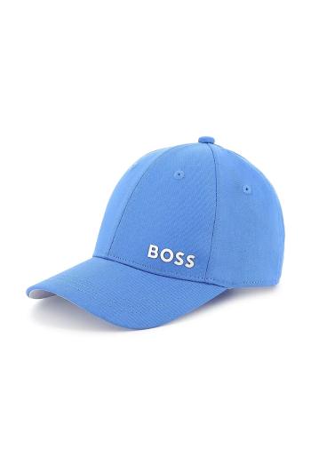 Detská bavlnená šiltovka BOSS tmavomodrá farba, jednofarebná, J51682