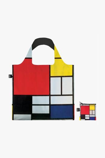 Nákupná taška LOQI Piet Mondrian viac farieb
