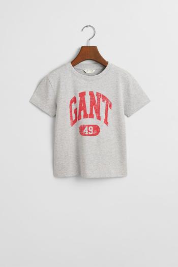 TRIČKO GANT 49 ARCH RELAXED T-SHIRT LIGHT GREY MELANGE