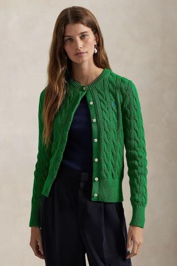 Bavlnený kardigán Polo Ralph Lauren biela farba, 211891643