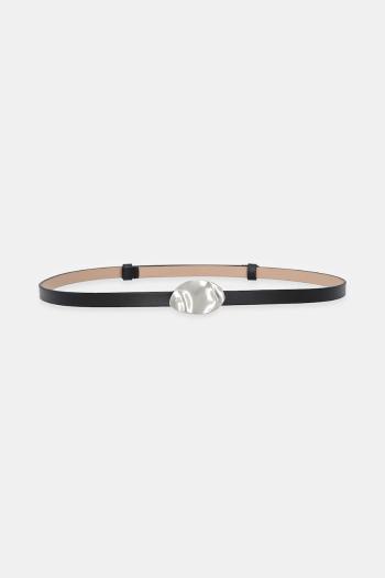 Kožený opasok Calvin Klein čierna farba, LV04K7020G