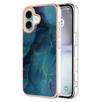 IMD MARBLE Ochranný kryt pre Apple iPhone 16 GREEN