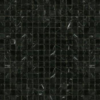 Kamenná mozaika Premium Mosaic Stone černá 30x30 cm leštěná STMOS15BKP